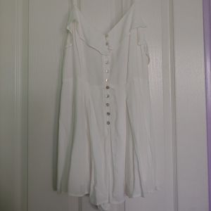 Really cute fitted white romper